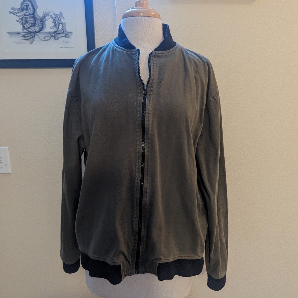 Army green canvas jacket